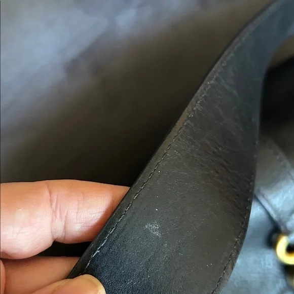 Vachetta Dooney and Bourke never used Black Leather Shoulder Bag - Picture 3 of 6